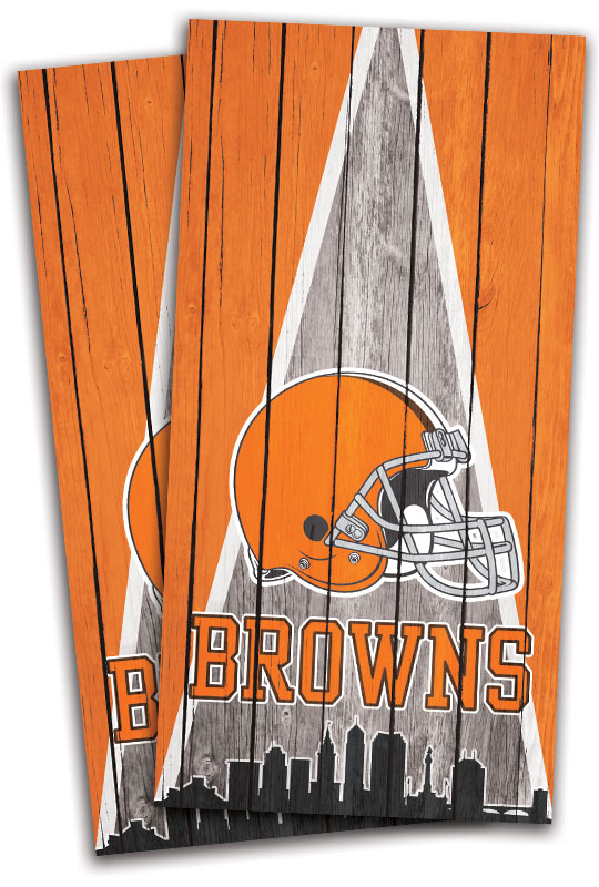 Cleveland Browns Cornhole Wraps Cornhole Garage