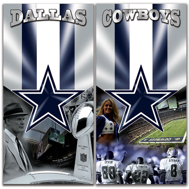 Giants Cowboys Cornhole Boards 